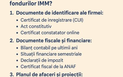 Dosarul complet pentru accesarea fondurilor IMM 💼 1 Dosarul complet pentru accesarea fondurilor IMM 💼 1