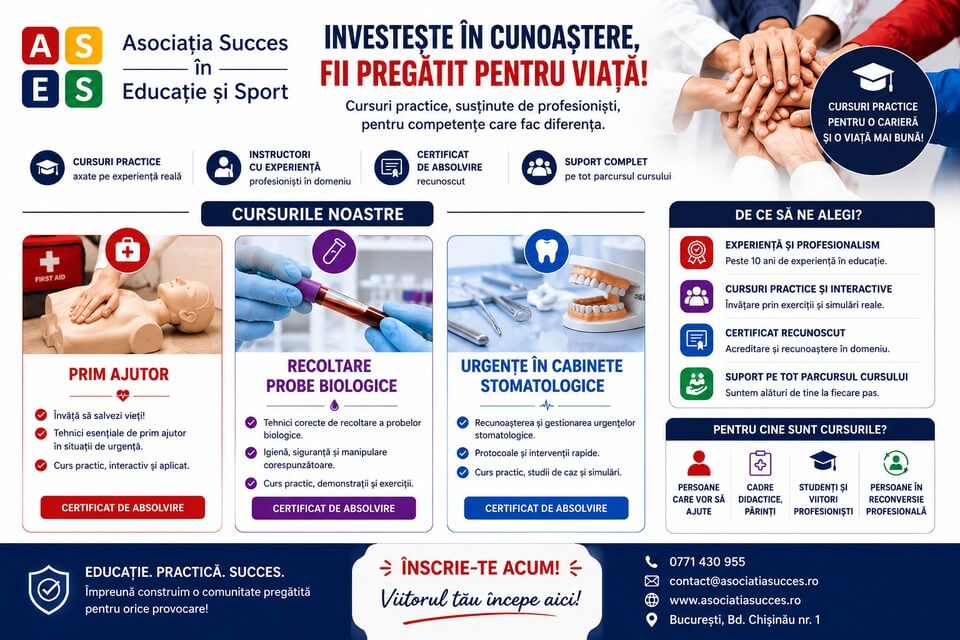Leasing Auto 3 Asociația Succes în Educație și Sport — Formare Medicală și Prim Ajutor în București
