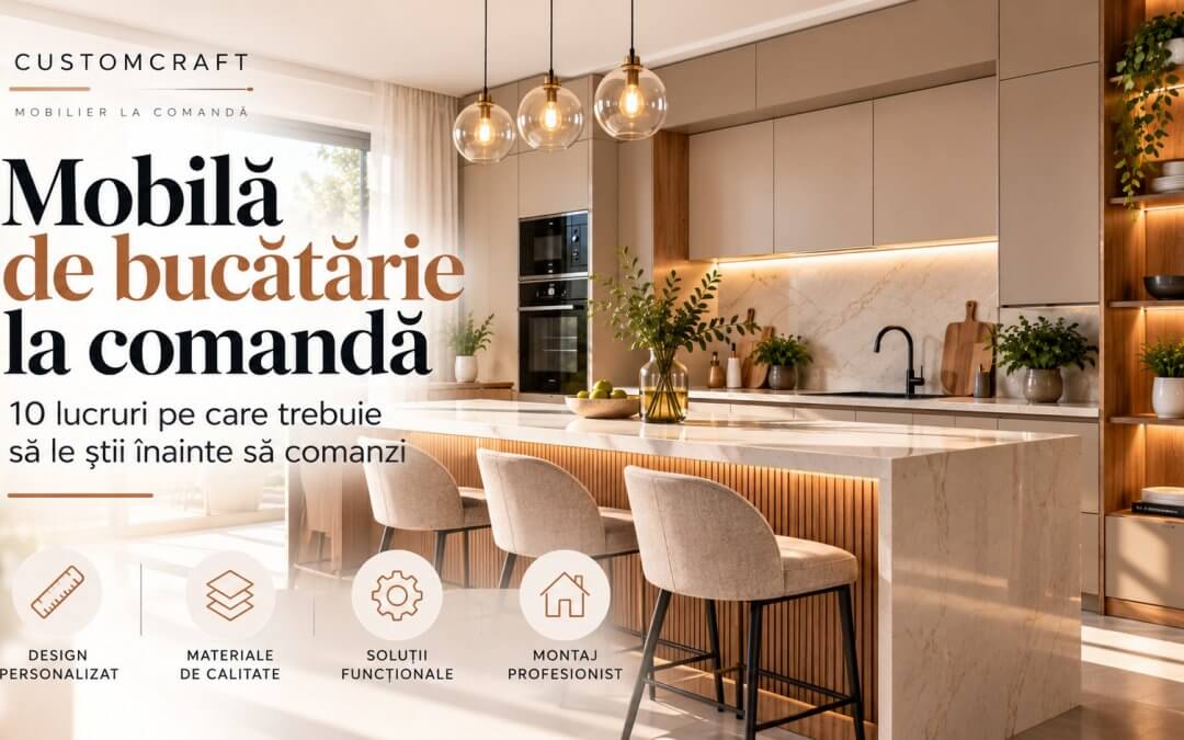 Mobilă de bucătărie la comandă: 10 lucruri pe care trebuie să le știi înainte să comanzi
